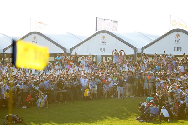 Phil Mickelson USA 2nd Shot 18th Final Round USPGA 2021