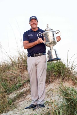 Phil Mickelson United States USPGA Trophy Kiawah Island 2021