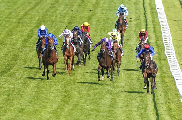 Adam Kirby riding Adayar win The Derby Epsom Races 2021