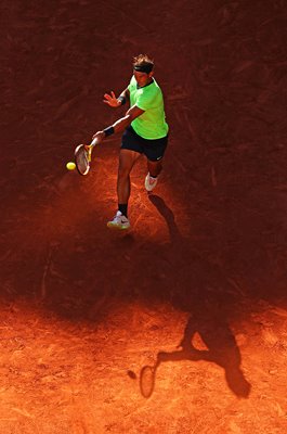 Rafael Nadal Spain forehand French Open Roland Garros 2021