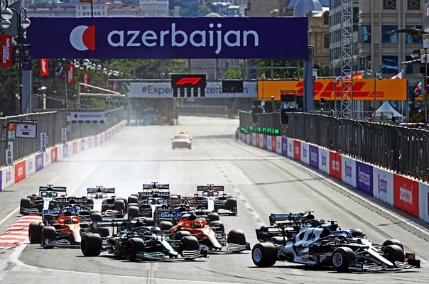 Azerbaijan F1 Grand Prix Start Baku City Circuit 2021