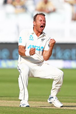 Neil Wagner New Zealand celebrates v England Lord's Test 2021