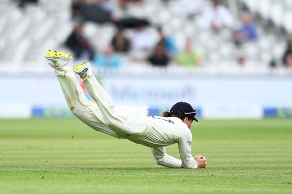Rory Burns catch England v New Zealand Lord's Test 2021