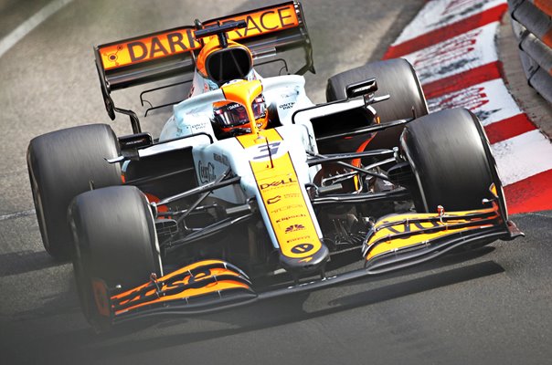 Daniel Ricciardo McLaren Gulf Livery Monaco Grand Prix 2021
