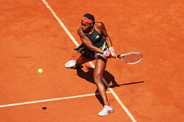 Coco Gauff USA Backhand French Open Paris 2021