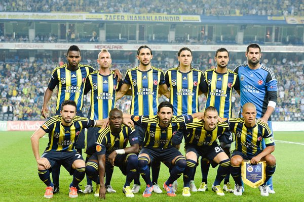 Fenerbahce SK team line up 2012