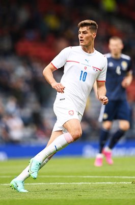 Patrik Schick Czech Republic v Scotland Hampden Park Euro 2020 