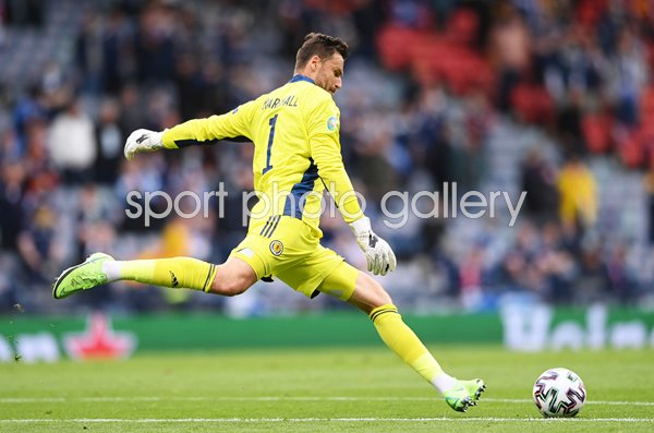 David Marshall Scotland Goalkeeper v Czech Republic Euro 2020 