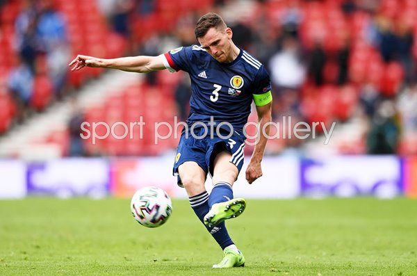 Andrew Robertson Scotland v Czech Republic Hampden Park Euro 2020 