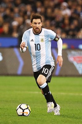 Lionel Messi Argentina v Brazil MCG Melbourne Australia 2017