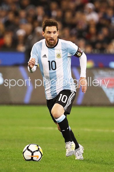 Lionel Messi Argentina v Brazil MCG Melbourne Australia 2017