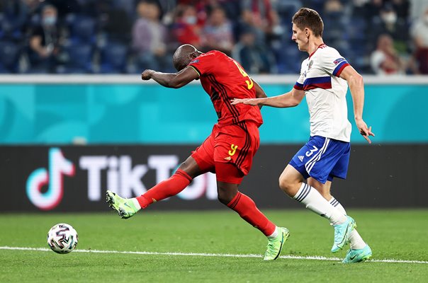 Romelu Lukaku Belgium scores v Russia Euro 2020