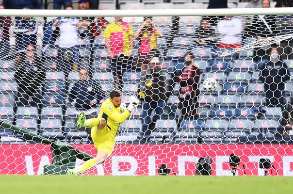 David Marshall Scotland v Partrik Schick Czech Republic Euro 2020 