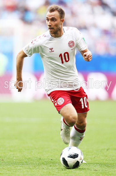Christian Eriksen Denmark v Australia Samara World Cup 2018