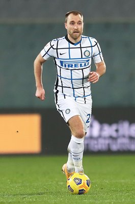 Christian Eriksen Inter Milan v Fiorentina Coppa Italia 2021