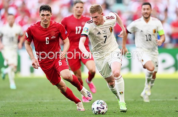 Kevin De Bruyne Belgium v Denmark Copenhagen Euro 2020
