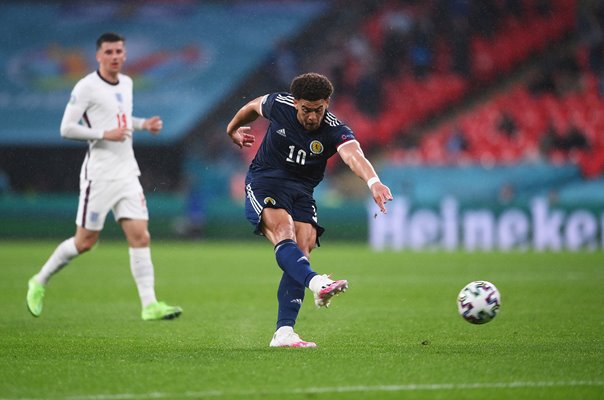 Che Adams Scotland shoots v England v Scotland Wembley Euro 2020