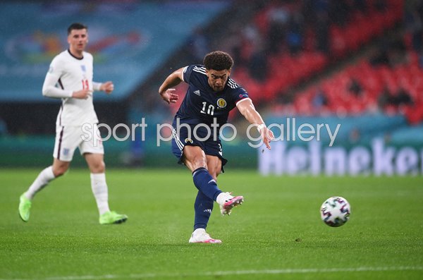 Che Adams Scotland shoots v England v Scotland Wembley Euro 2020