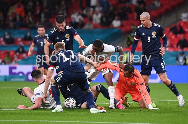 Goalmouth Scramble England v Scotland Wembley Euro 2020