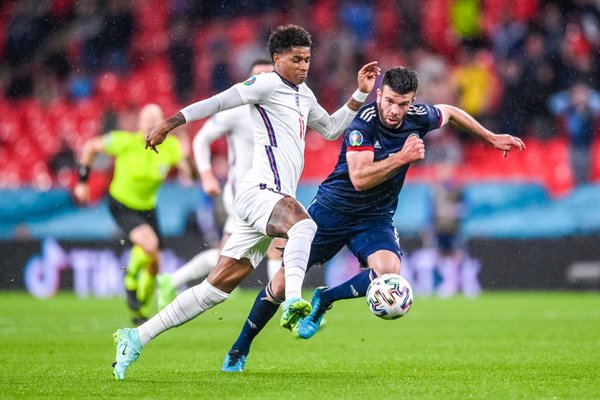 Marcus Rashford England v Scotland Wembley Euro 2020
