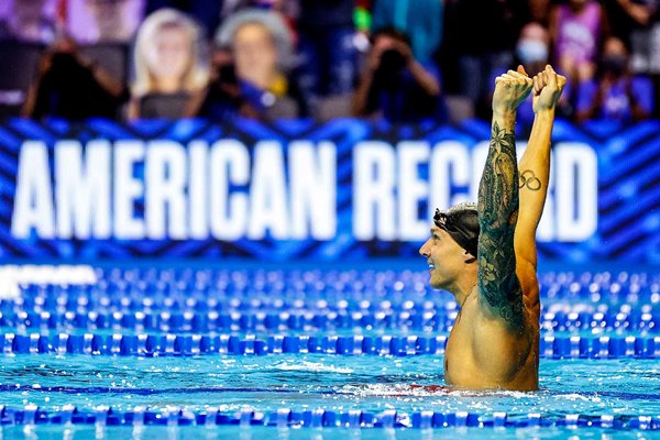 Caeleb Dressel United States American 50m Record Olympic Trials 2021