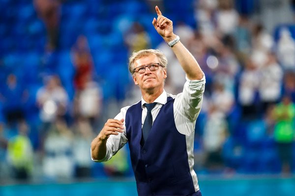 Markku Kanerva Finland Head Coach v Belgium Euro 2020