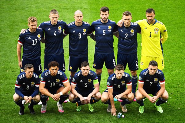 Scotland team v Croatia Group D Glasgow Euro 2020