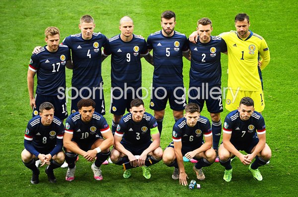 Scotland team v Croatia Group D Glasgow Euro 2020