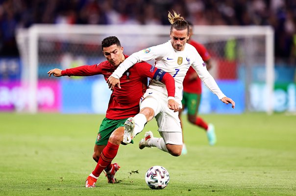 Cristiano Ronaldo Portugal & Antoine Griezmann France Euro 2020