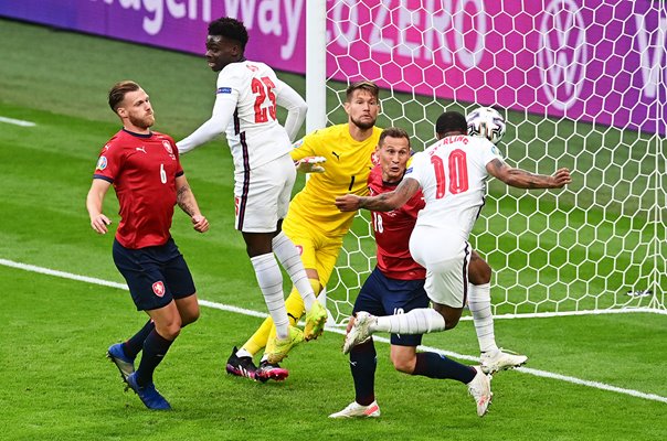 Raheem Sterling England scores v Czech Republic Wembley Euro 2020