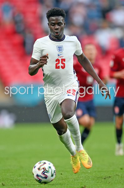 Bukayo Saka England stars v Czech Republic Wembley Euro 2020