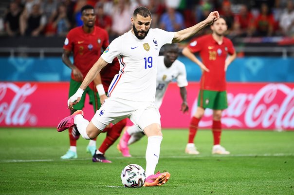 Karim Benzema France penalty v Portugal Group F Euro 2020