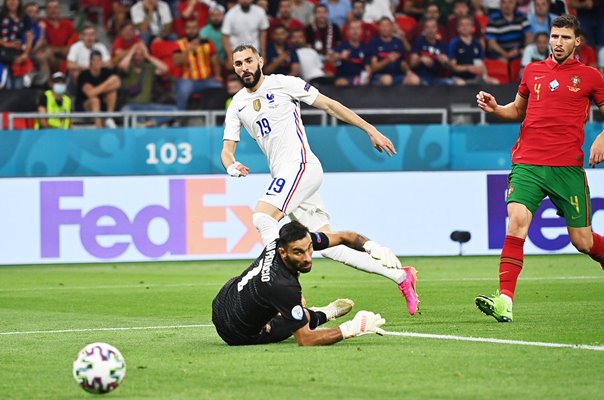 Karim Benzema France scores v Portugal Group F Euro 2020