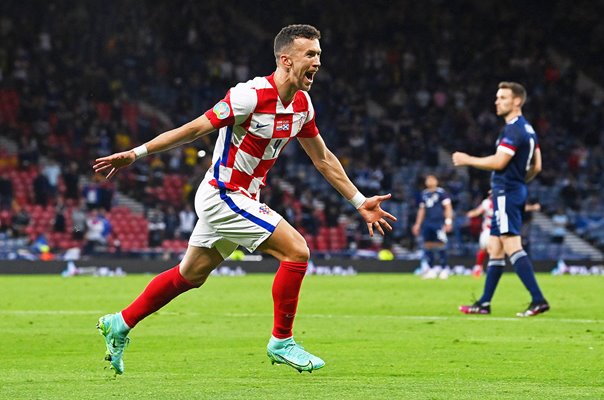 Ivan Perisic Croatia scores v Scotland Hampden Park Euro 2020 