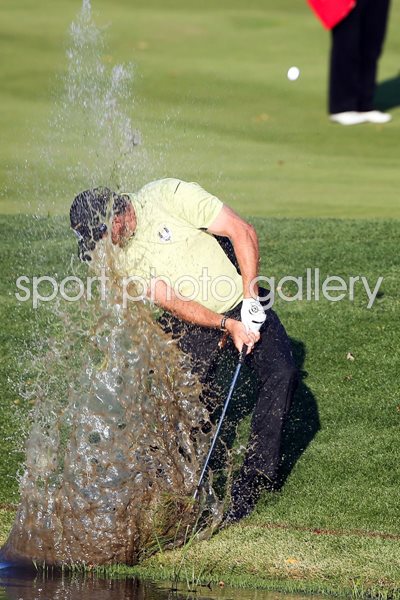 Lee Westwood splash shot Ryder Cup 2012