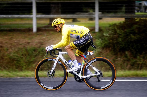Julian Alaphilippe Team Deceuninck Yellow Jersey Stage 2 Tour de France 2021 