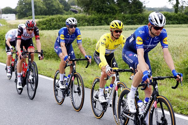 Julian Alaphilippe France Yellow Jersey Stage 2 Tour de France 2021 