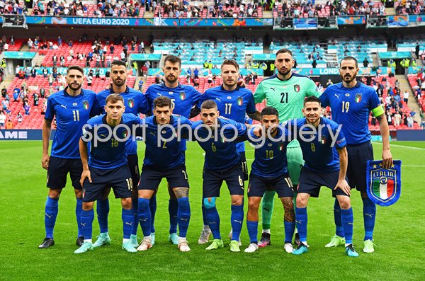 Italy team v Austria Last 16 Wembley Eruo 2020