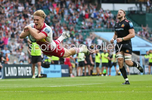 Louis Lynagh Harlequins scores v Exeter Chiefs Premiership Final 2021