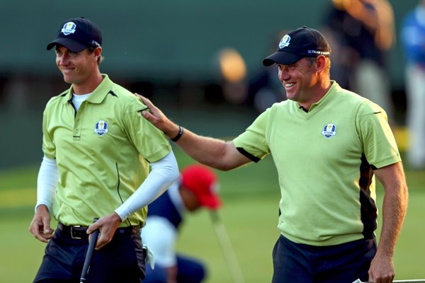 Nicolas Colsaerts and Lee Westwood Ryder Cup 2012