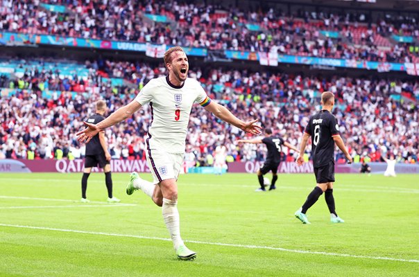 Harry Kane England celebrates goal v Germany Wembley Euro 2020 