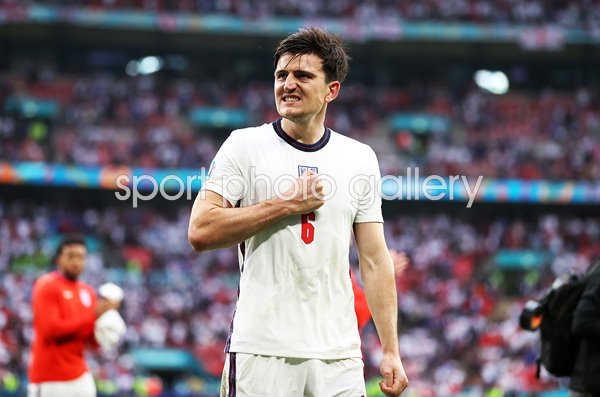 Harry Maguire England celebrates win v Germany Wembley Euro 2020 