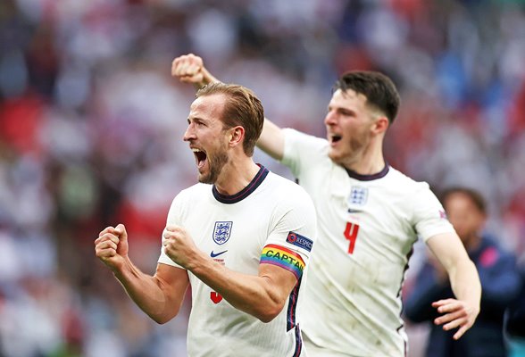 Harry Kane England captain celebrates v Germany Wembley Euro 2020 