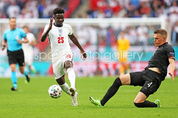 Bukayo Saka England v Germany Last 16 Wembley Euro 2020