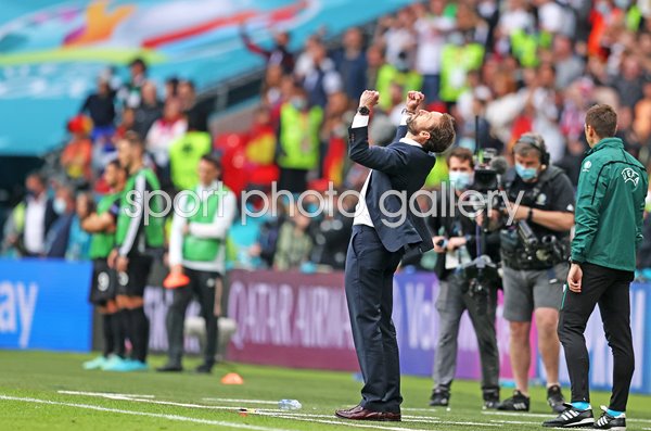 Gareth Southgate celebrates England v Germany Wembley Euro 2020