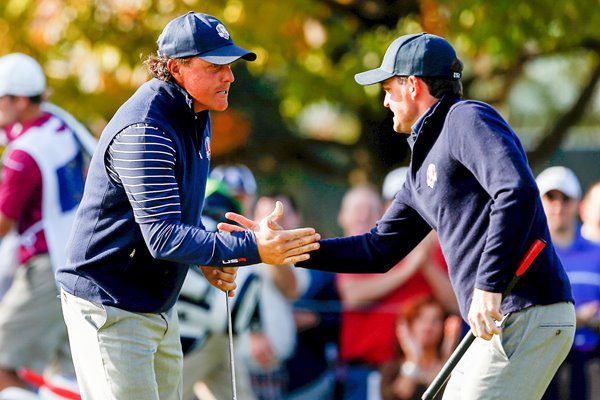 Keegan Bradley & Phil Mickelson Ryder Cup 2012