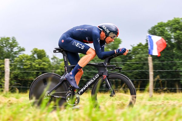 Luke Rowe Great Britain Time Trial Stage 5 Tour de France 2021  