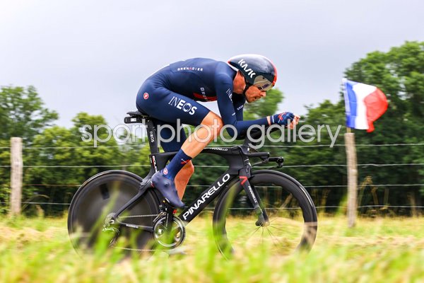 Luke Rowe Great Britain Time Trial Stage 5 Tour de France 2021
