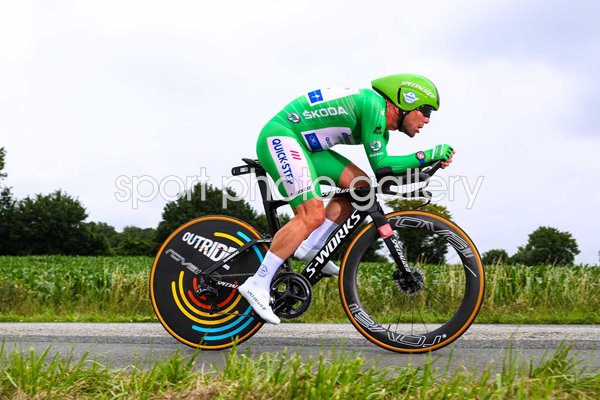Mark Cavendish Green Jersey Time Trial Stage 5 Tour de France 2021  
