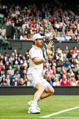 Andy Murray Great Britain forehand v Oscar Otte Wimbledon 2021